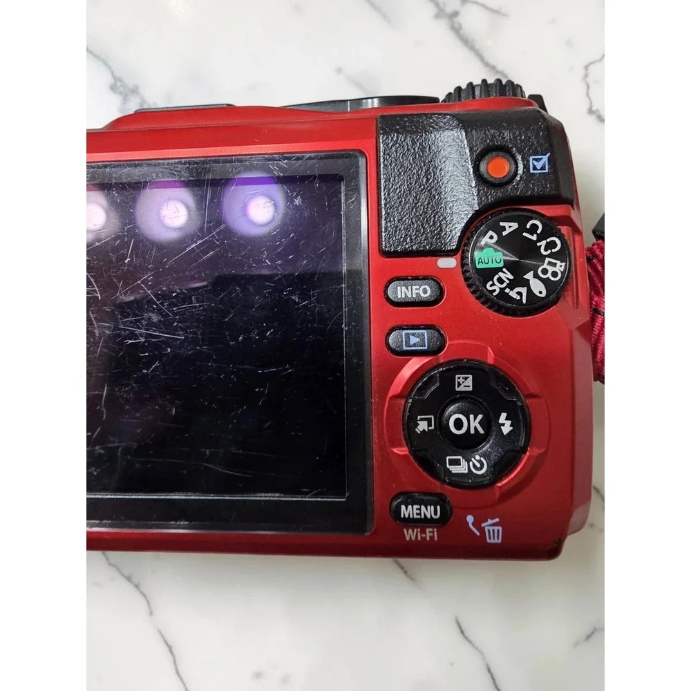 Olympus Tough TG-5 Red Digital Camera 4K WiFi GPS Waterproof Shockproof f2.0
